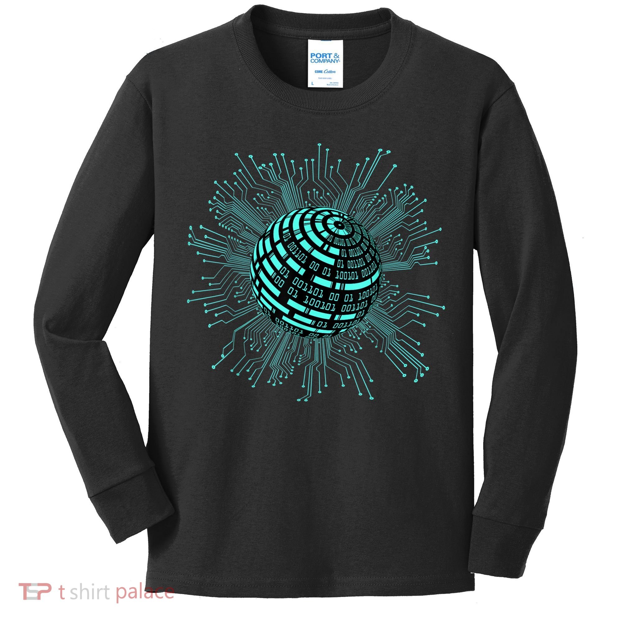 Binary Coding Computer Nerd Geeks Programmer Funny Coding Kids Long Sleeve Shirt