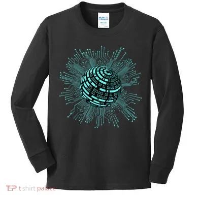 Binary Coding Computer Nerd Geeks Programmer Funny Coding Kids Long Sleeve Shirt