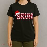 Bruh Christmas Candy Cane For Funny Xmas Bruh T-Shirt thumb 4