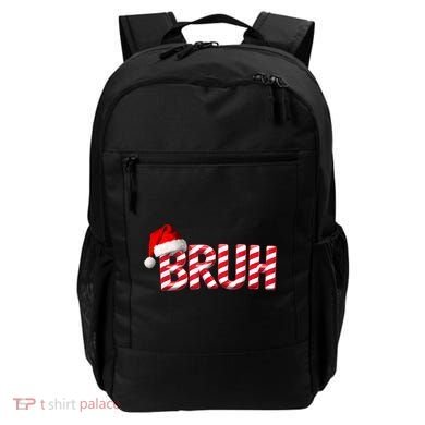 Bruh Christmas Candy Cane For Funny Xmas Bruh Backpack
