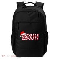 Bruh Christmas Candy Cane For Funny Xmas Bruh Backpack thumb 0