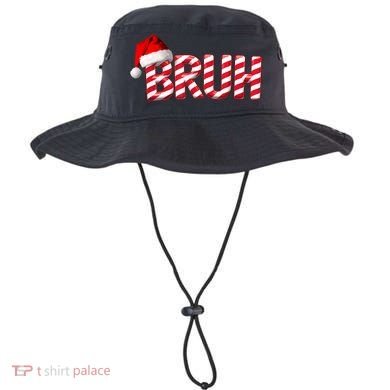 Bruh Christmas Candy Cane For Funny Xmas Bruh Bucket Hat