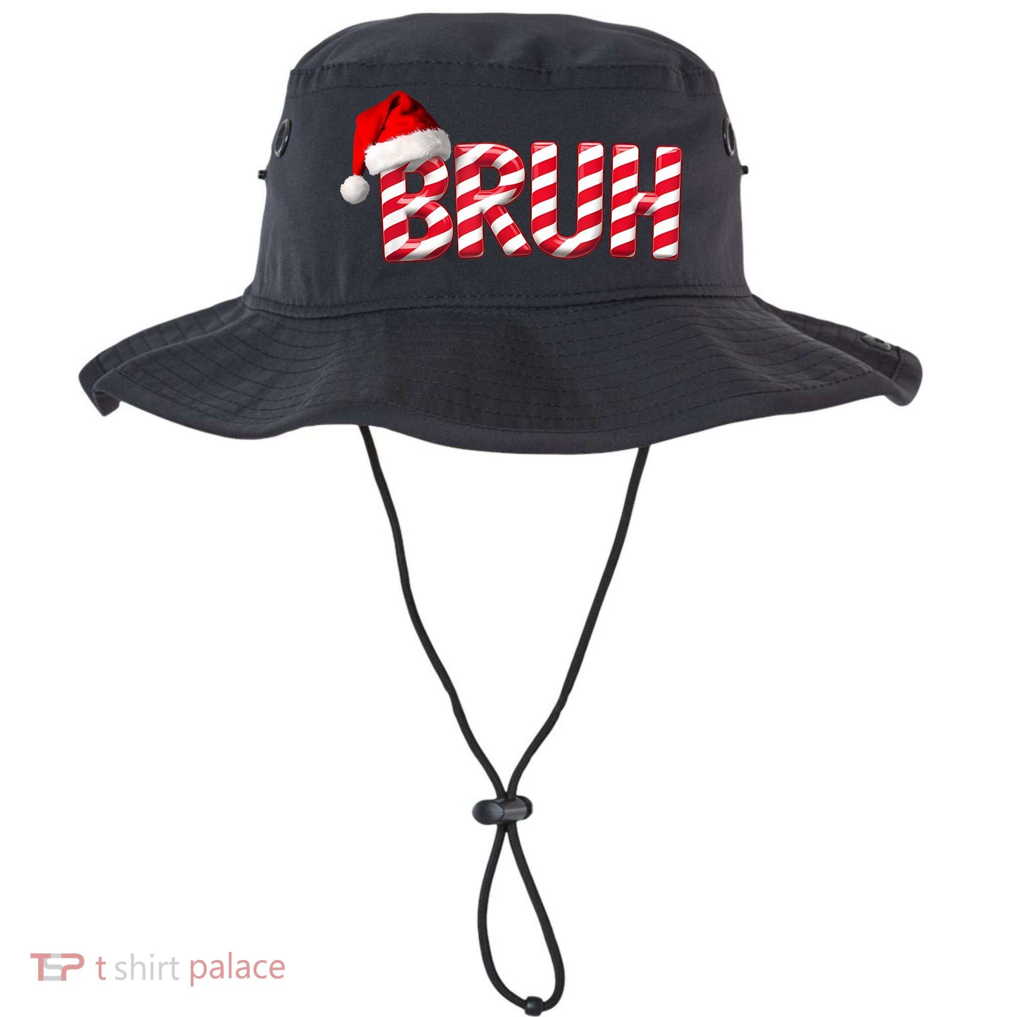 Bruh Christmas Candy Cane For Funny Xmas Bruh Bucket Hat