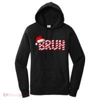 Bruh Christmas Candy Cane For Funny Xmas Bruh Women's Hoodie thumb 0