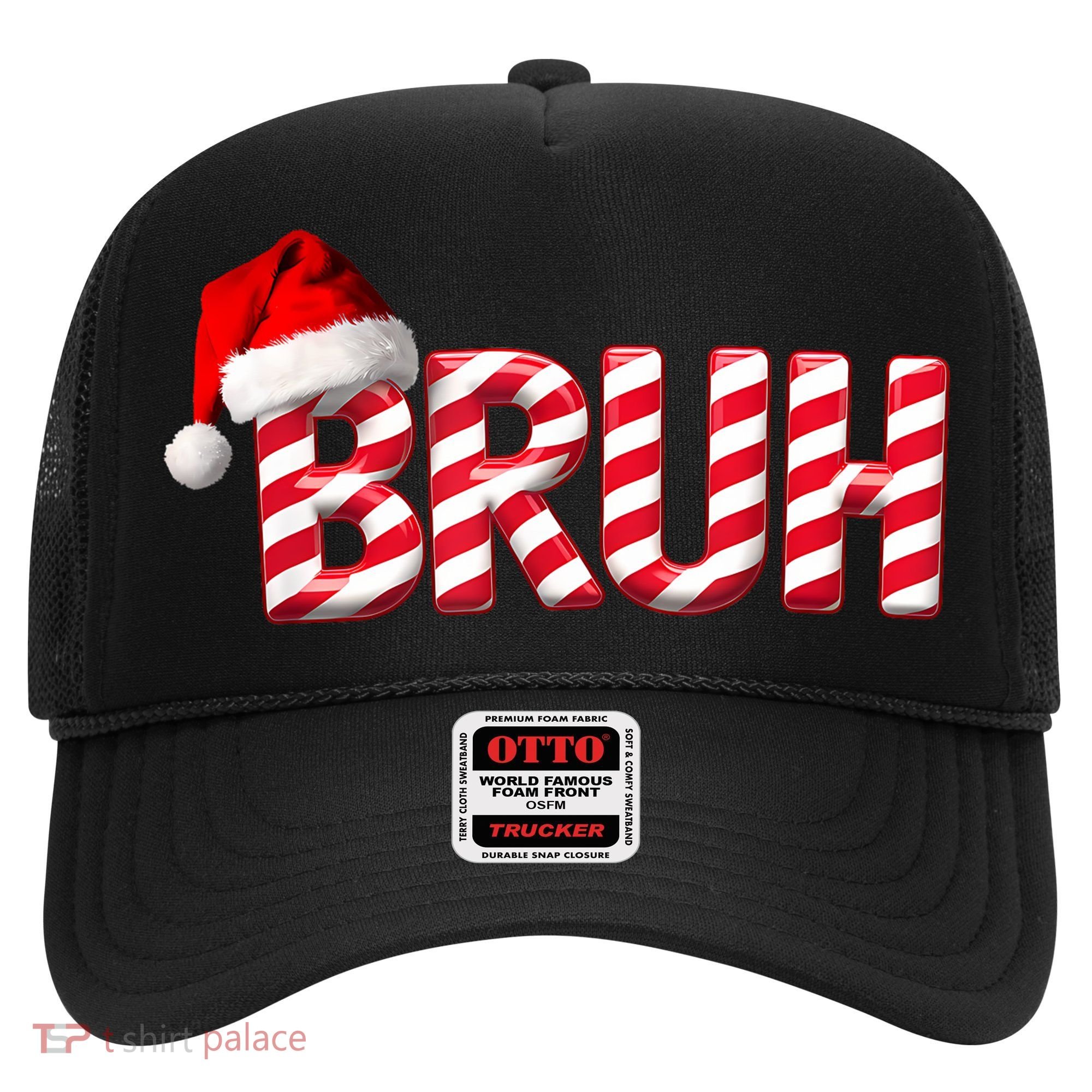Bruh Christmas Candy Cane For Funny Xmas Bruh Hat