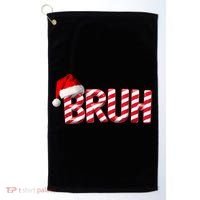 Bruh Christmas Candy Cane For Funny Xmas Bruh Golf Towel thumb 0
