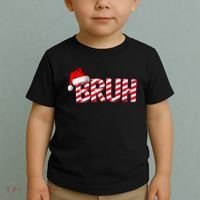 Bruh Christmas Candy Cane For Funny Xmas Bruh Toddler T-Shirt thumb 2