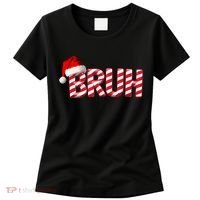 Bruh Christmas Candy Cane For Funny Xmas Bruh Women's T-Shirt thumb 0