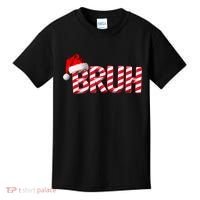 Bruh Christmas Candy Cane For Funny Xmas Bruh Kids T-Shirt thumb 0