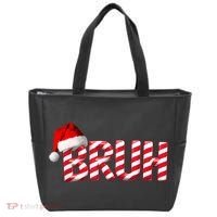 Bruh Christmas Candy Cane For Funny Xmas Bruh Tote Bag thumb 0