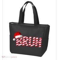Bruh Christmas Candy Cane For Funny Xmas Bruh Tote Bag thumb 3