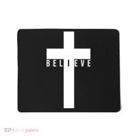 Believe Christian Cross Religious Mousepad thumb 0