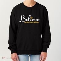 Believe Childhood Cancer Awareness Women's Sweatshirt thumb 0