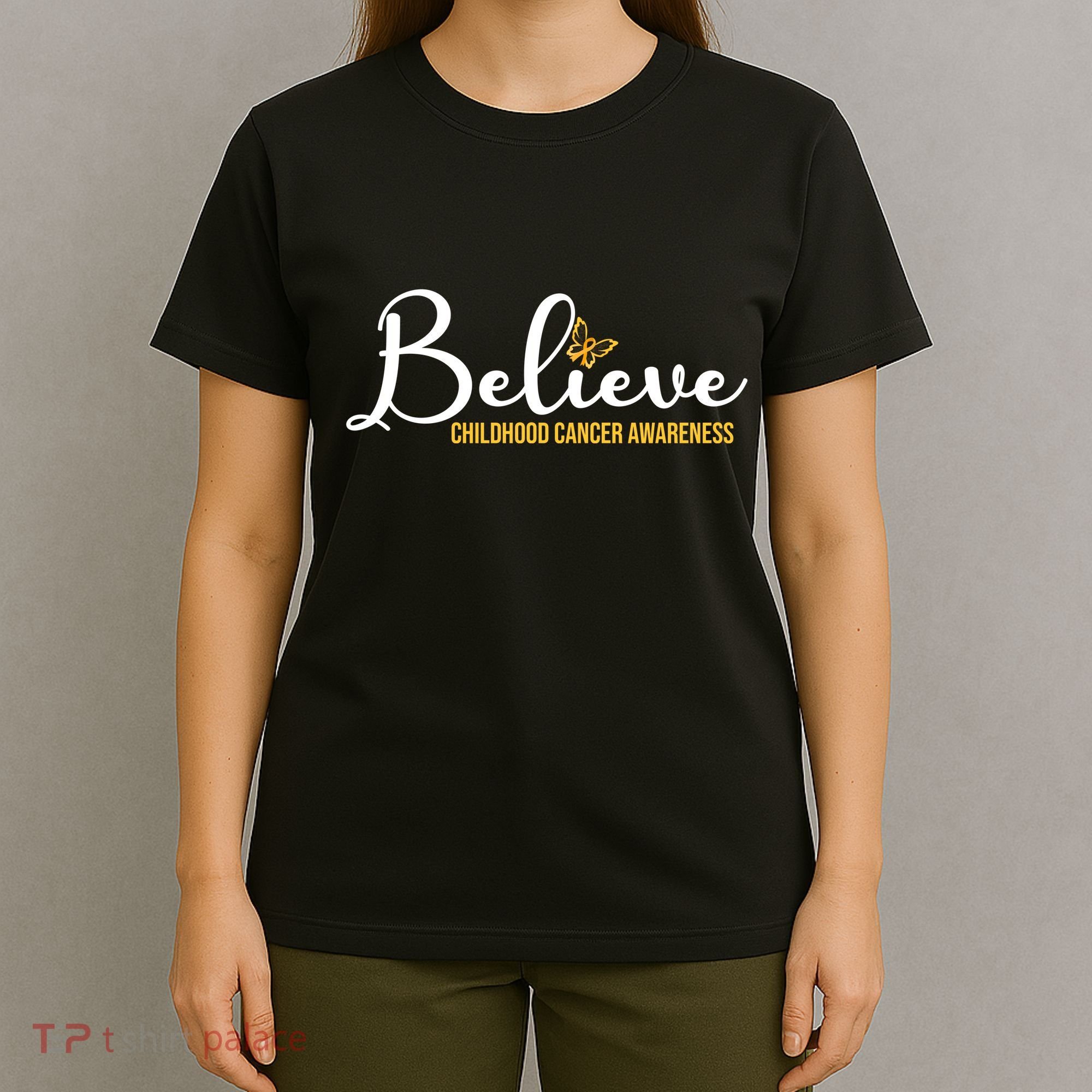 Believe Childhood Cancer Awareness T-Shirt