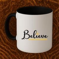 Believe Childhood Cancer Awareness Coffee Mug thumb 2
