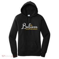 Believe Childhood Cancer Awareness Women's Hoodie thumb 0
