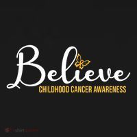 Believe Childhood Cancer Awareness Women's Hoodie thumb 2