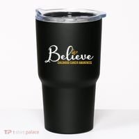 Believe Childhood Cancer Awareness Tumbler thumb 0