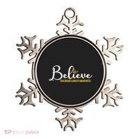 Believe Childhood Cancer Awareness Ornament thumb 0