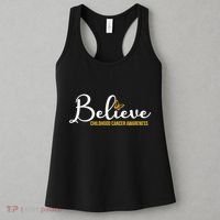 Believe Childhood Cancer Awareness Women's Tank Top thumb 3