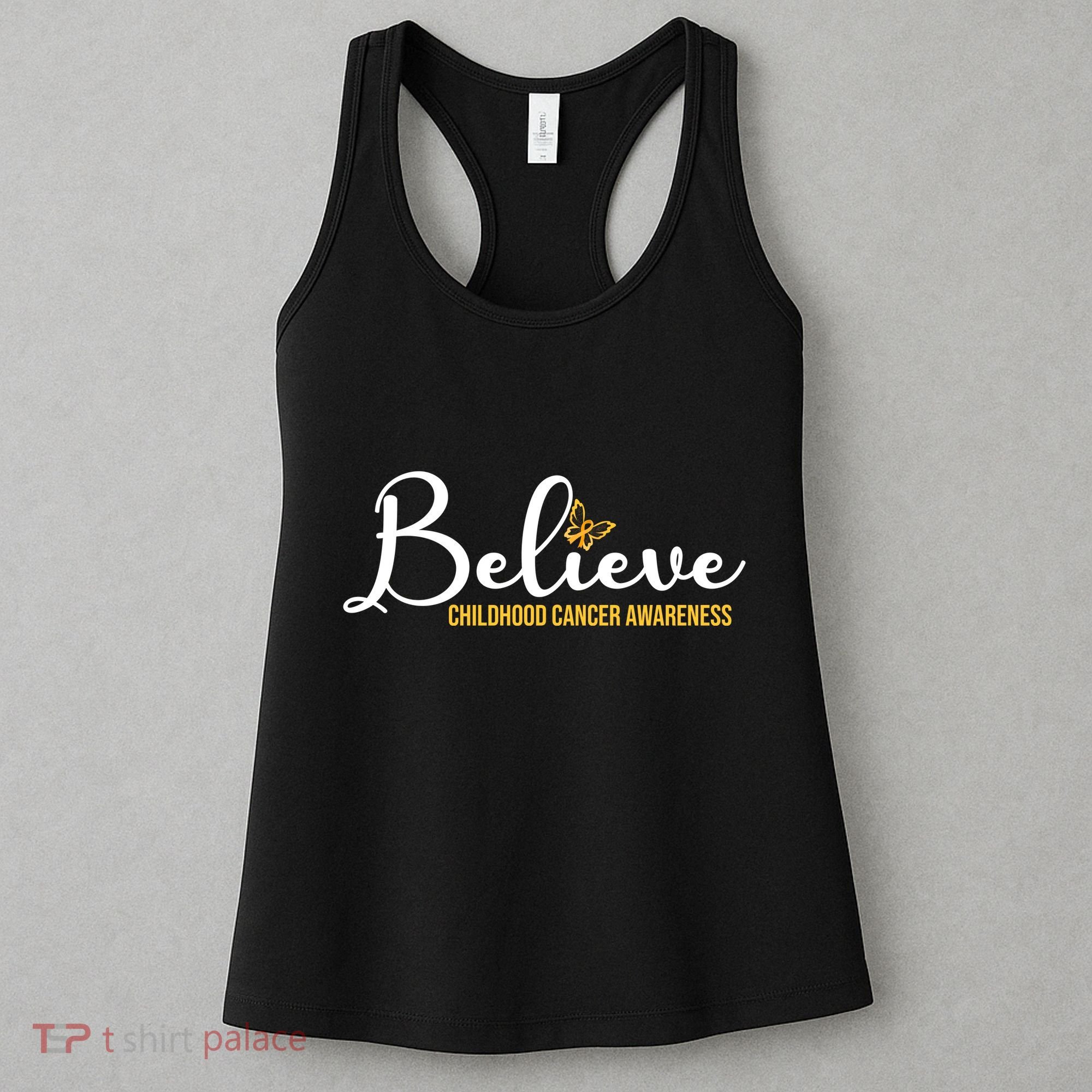 Believe Childhood Cancer Awareness Women's Tank Top