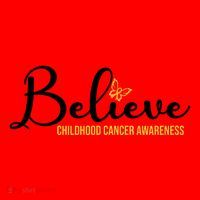 Believe Childhood Cancer Awareness Santa Hat thumb 1