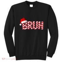 Bruh Christmas Candy Cane For Teen Boy Funny Xmas Bruh Sweatshirt thumb 0