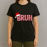 Bruh Christmas Candy Cane For Teen Boy Funny Xmas Bruh T-Shirt thumb 4
