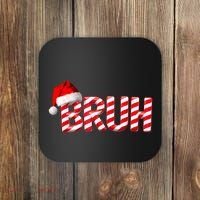 Bruh Christmas Candy Cane For Teen Boy Funny Xmas Bruh Coaster thumb 0