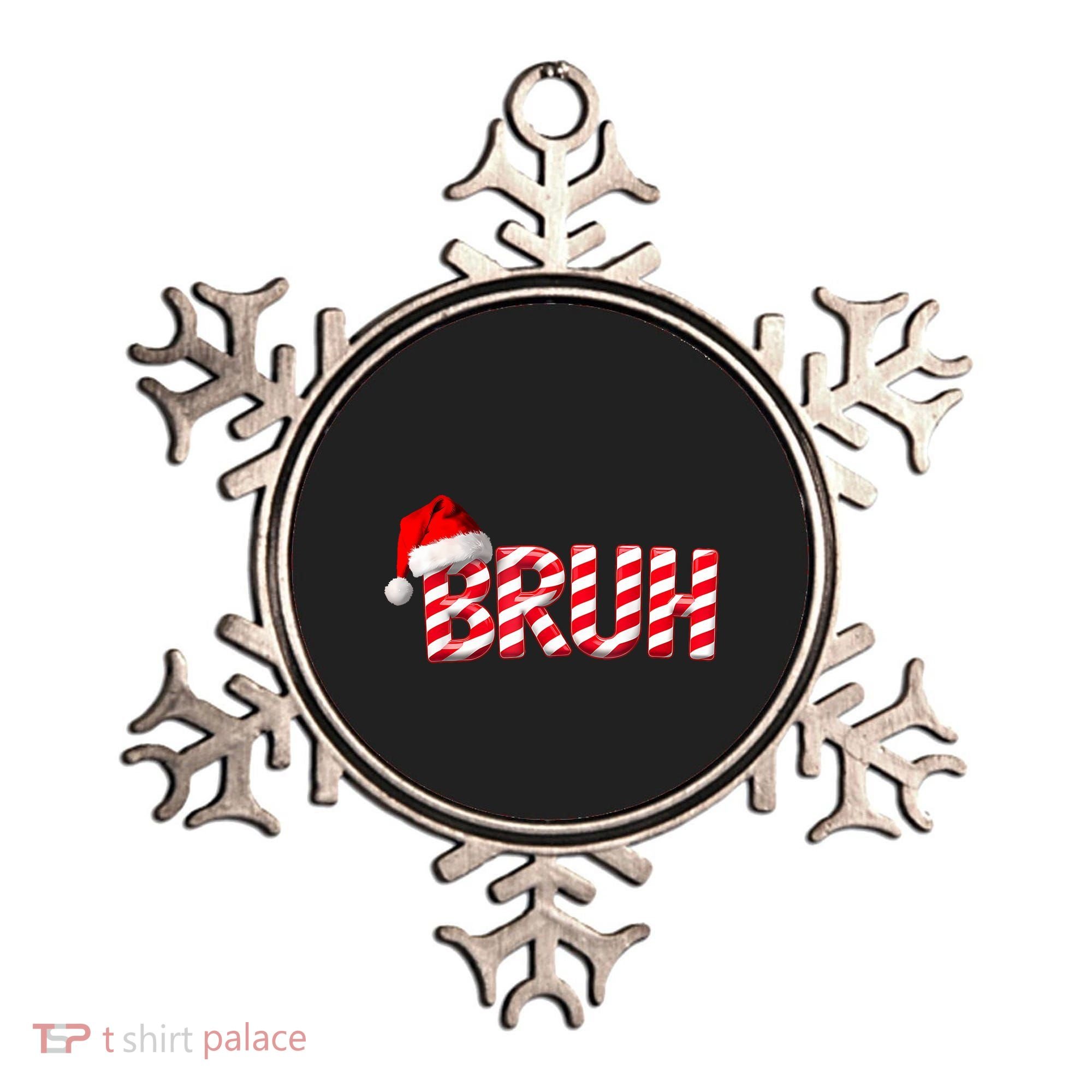 Bruh Christmas Candy Cane For Teen Boy Funny Xmas Bruh Ornament