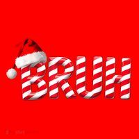Bruh Christmas Candy Cane For Teen Boy Funny Xmas Bruh Santa Hat thumb 1