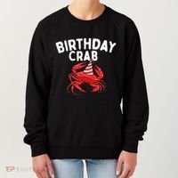 Birthday Crab Crustacean Animal Lover Beach Seafood Women's Sweatshirt thumb 0