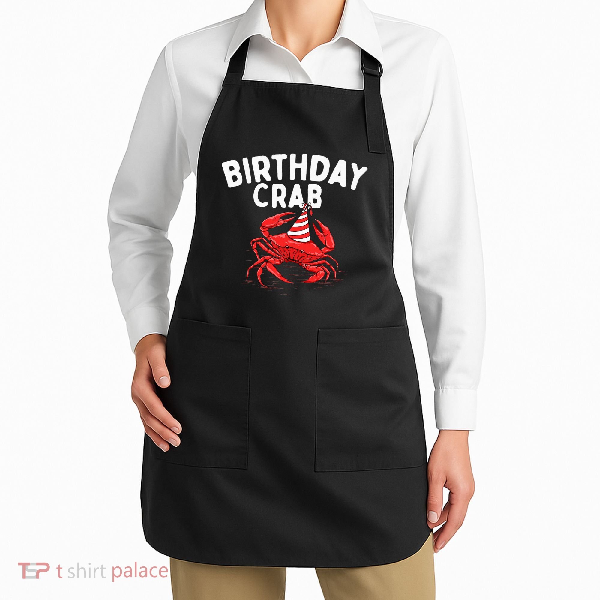 Birthday Crab Crustacean Animal Lover Beach Seafood Apron