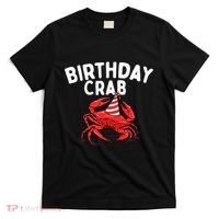 Birthday Crab Crustacean Animal Lover Beach Seafood T-Shirt thumb 0