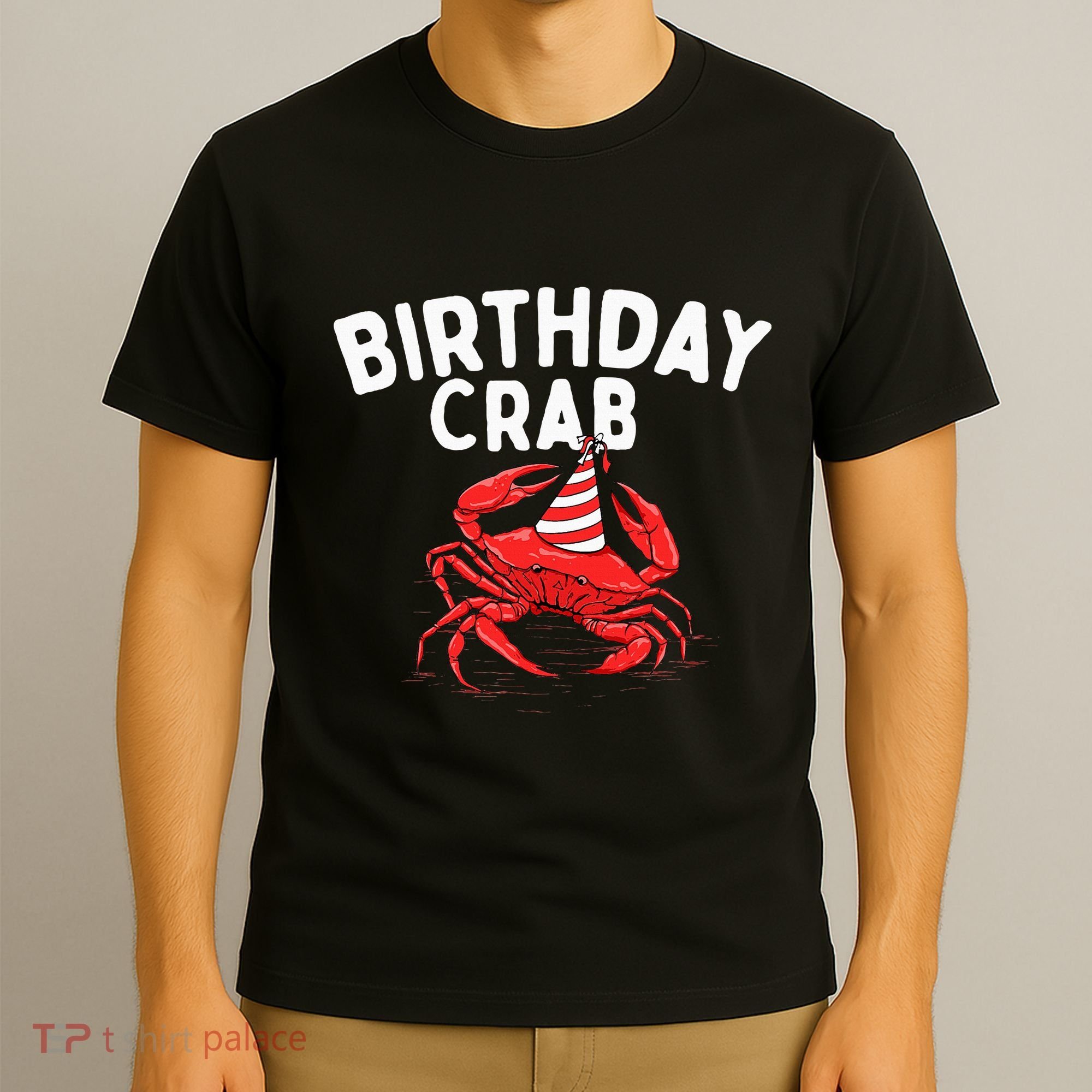 Birthday Crab Crustacean Animal Lover Beach Seafood T-Shirt