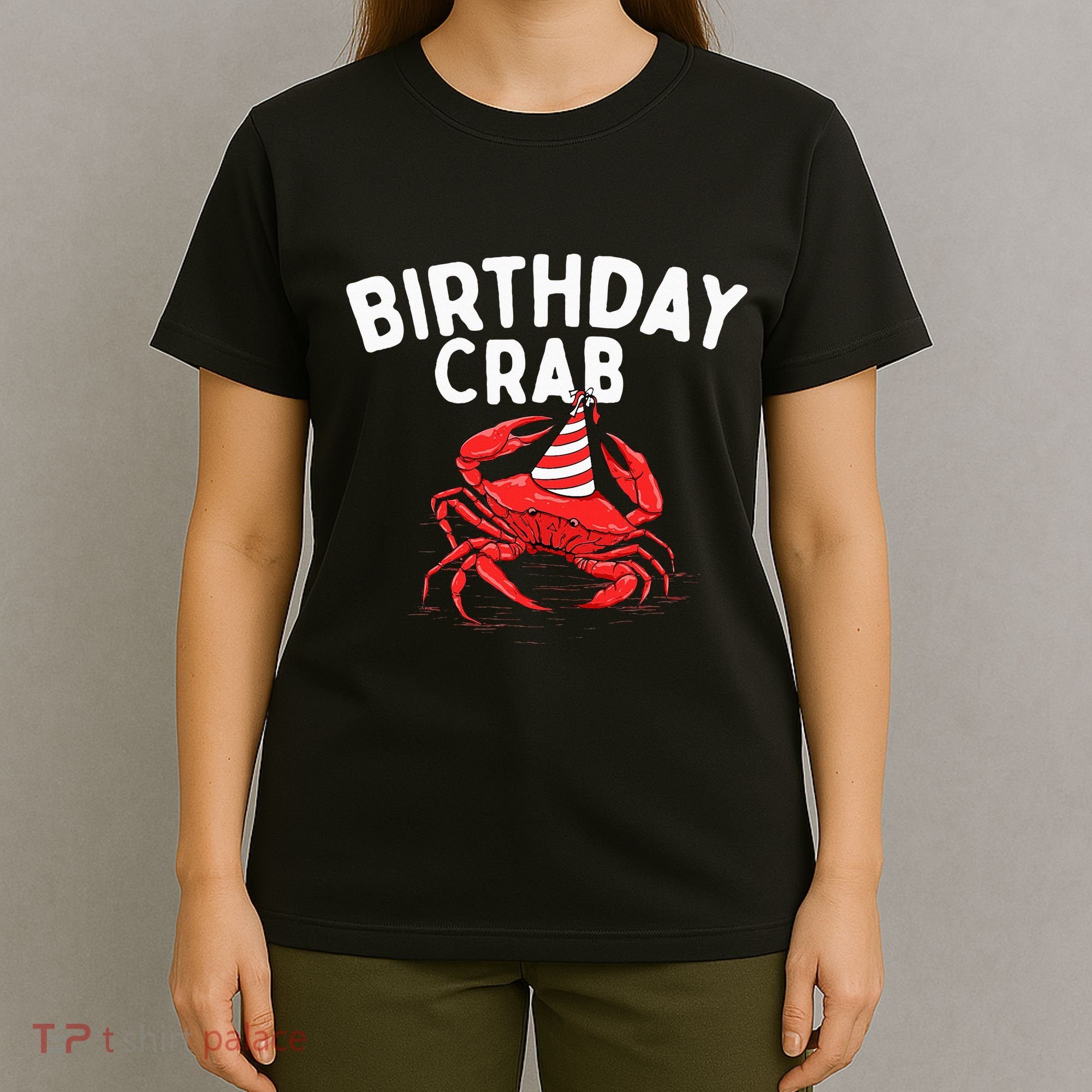 Birthday Crab Crustacean Animal Lover Beach Seafood T-Shirt