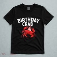 Birthday Crab Crustacean Animal Lover Beach Seafood T-Shirt thumb 5