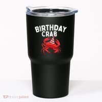 Birthday Crab Crustacean Animal Lover Beach Seafood Tumbler thumb 0