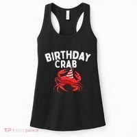 Birthday Crab Crustacean Animal Lover Beach Seafood Women's Tank Top thumb 0
