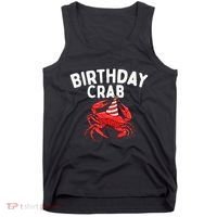 Birthday Crab Crustacean Animal Lover Beach Seafood Tank Top thumb 0
