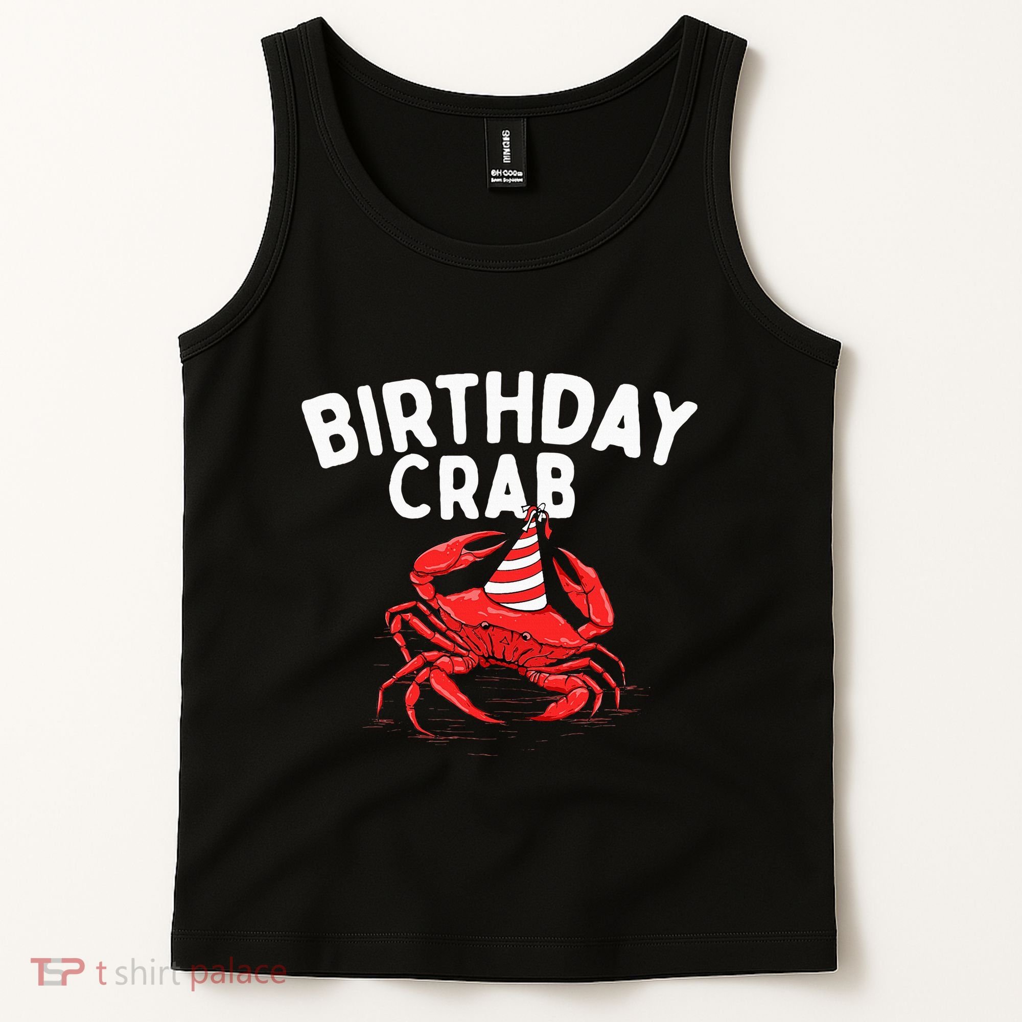 Birthday Crab Crustacean Animal Lover Beach Seafood Tank Top
