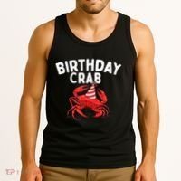 Birthday Crab Crustacean Animal Lover Beach Seafood Tank Top thumb 3