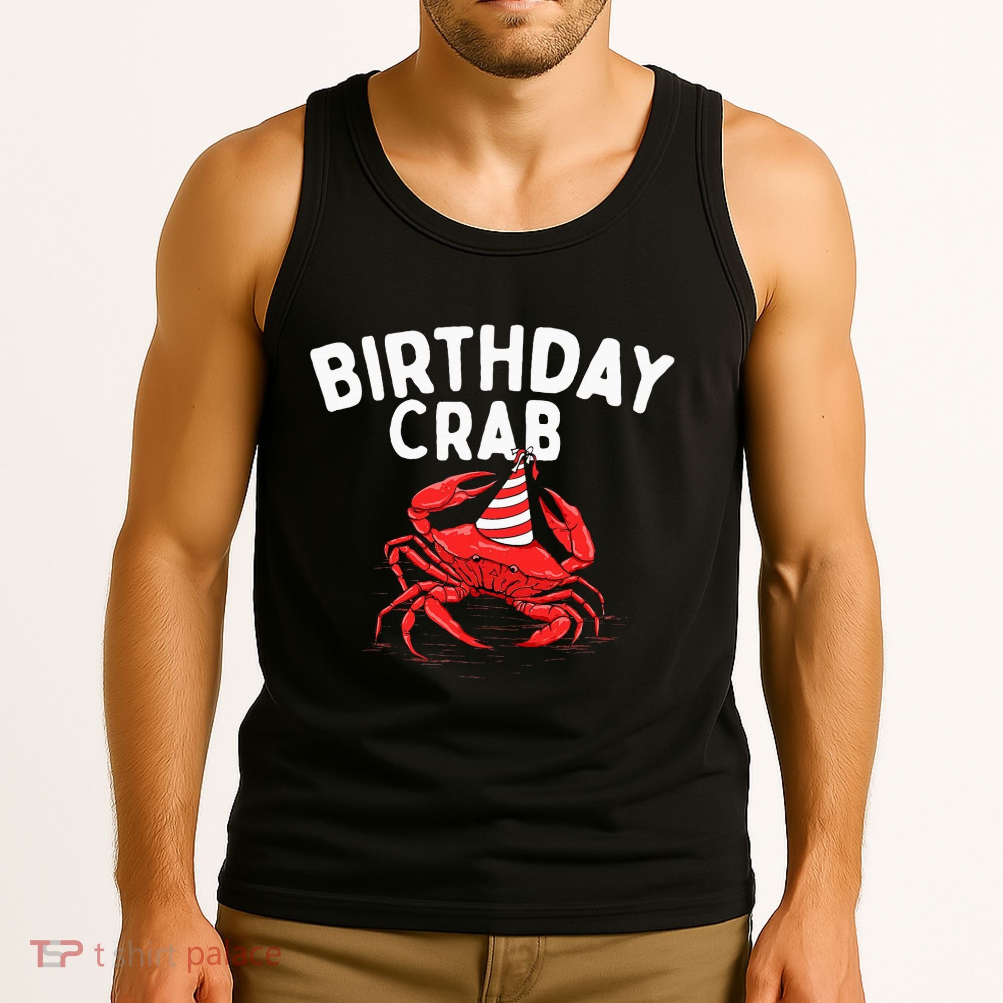 Birthday Crab Crustacean Animal Lover Beach Seafood Tank Top