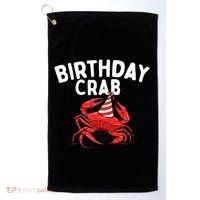 Birthday Crab Crustacean Animal Lover Beach Seafood Golf Towel thumb 0