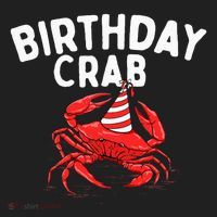 Birthday Crab Crustacean Animal Lover Beach Seafood Golf Towel thumb 3