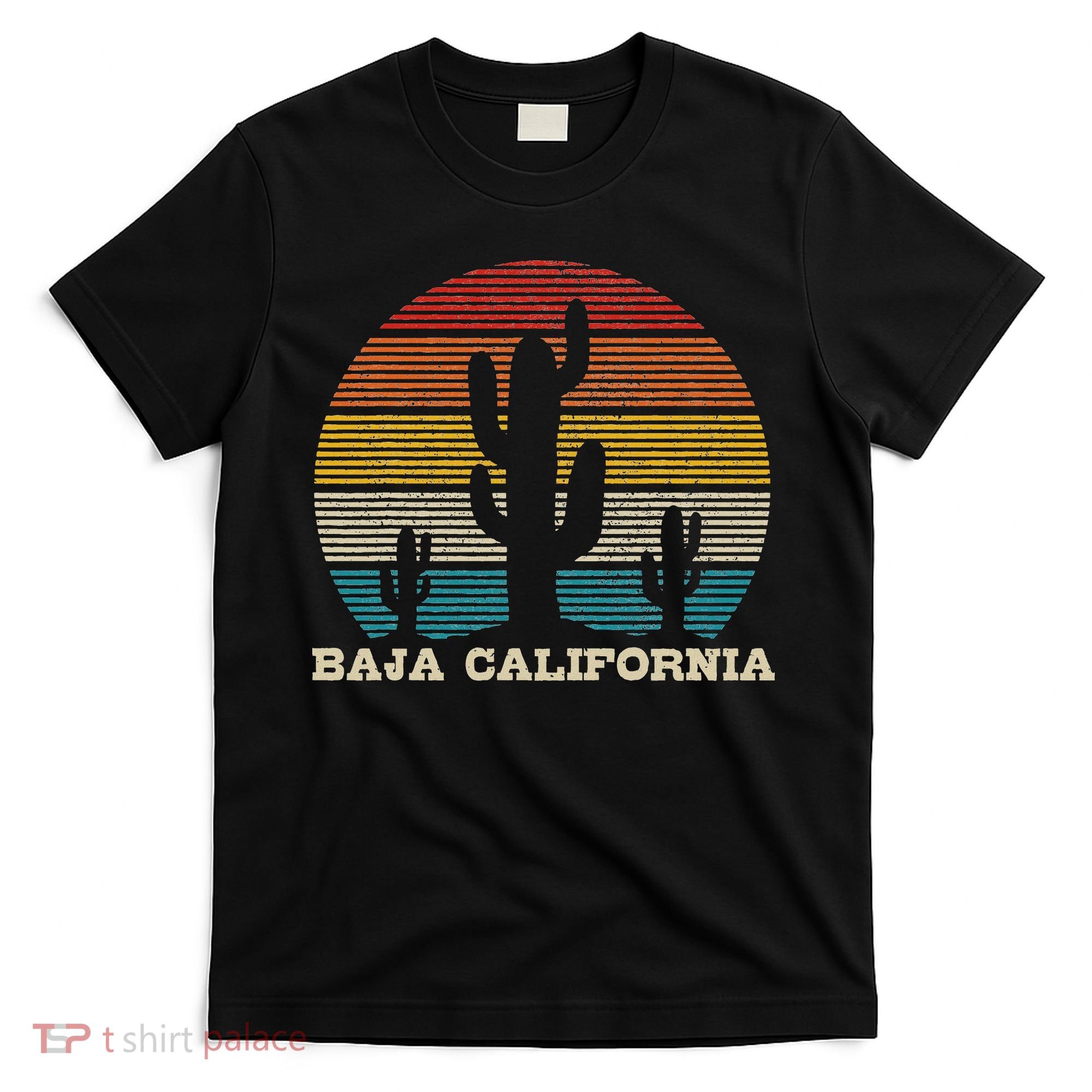 Baja California Cactus Vintage Retro Desert Souvenir Gift T-Shirt