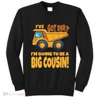 Big Cousin Construction Dump Truck Baby Announcement Sweatshirt thumb 0