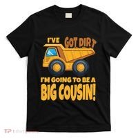 Big Cousin Construction Dump Truck Baby Announcement T-Shirt thumb 0
