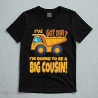 Big Cousin Construction Dump Truck Baby Announcement T-Shirt thumb 5