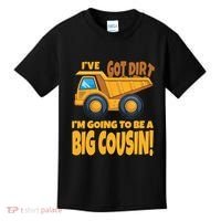 Big Cousin Construction Dump Truck Baby Announcement Kids T-Shirt thumb 0